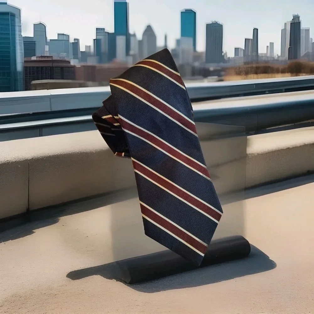 Brooks Brothers Makers 100% Repp Silk Neck Tie 57x4 1438